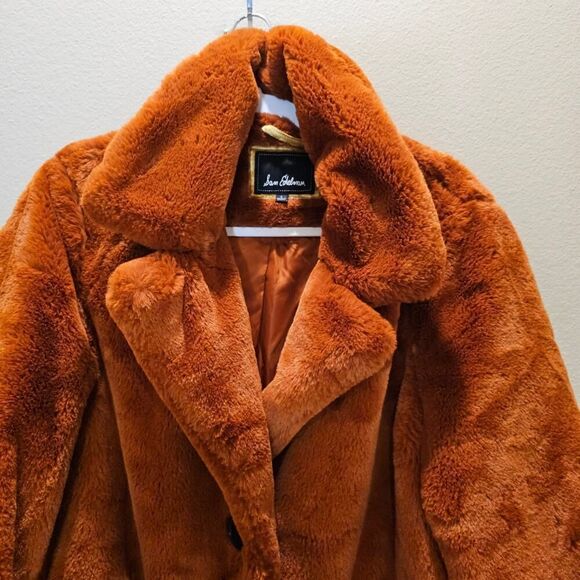 Sam Edelman Women's Faux-Fur Shearling Teddy Coat Size Large - Picture 5 of 10